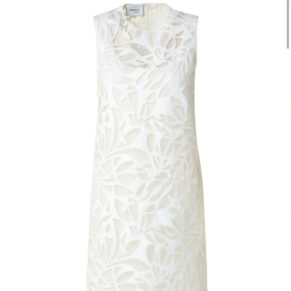 Akris Punto Faux Leather Leaves Dress - Picture 3 of 10